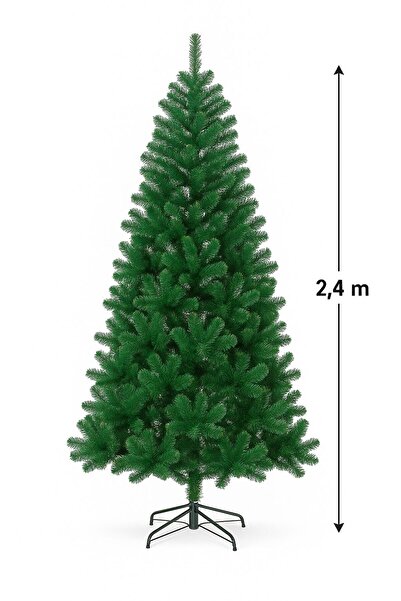 OEM Giant Fir Tree 2.40 m, Full of Magic and Intense Green, Ready to Fill the House for Christmas