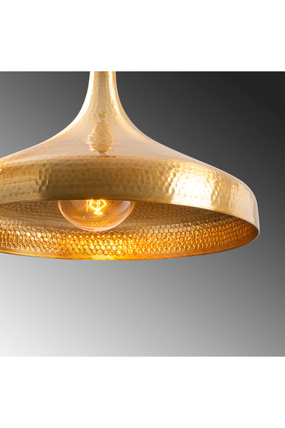 MOİRA Dövmeli Bal Peteği Metal Sarkıt Avize Retro Dekoratif Mutfak Salon E27d...