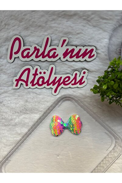 SOFT 0-3 yaş az saçlı ve saçsız bebek tokası pullu fiyonk