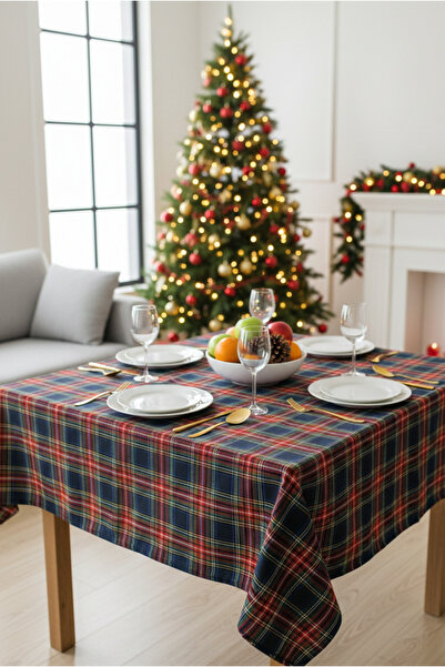 pistore Piti Checkered Tablecloth, Picnic Cover, Multi-Purpose Cover, Christmas Tablecloth