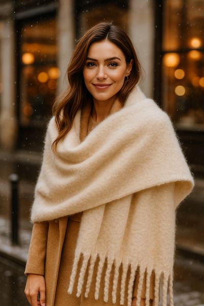 keisy Marita Scarf Soft Textured Premium Shoulder Shawl (Extra Thick)