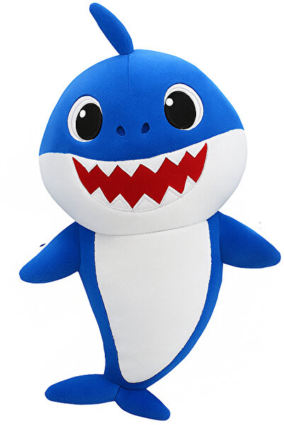REZZOSS Singing Baby Shark Plush Toy with Lights – 28cm Musical Soft Toy for Kids Boys & Girls Playing Toy