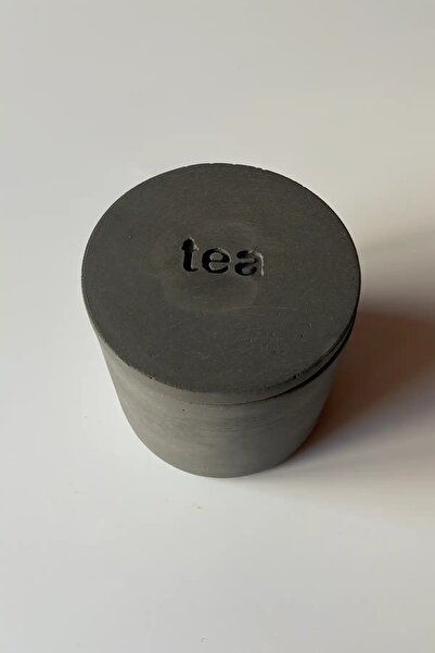 sin istanbul Concrete Tea Box with Lid Anthracite