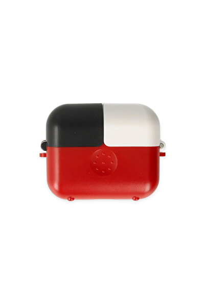 FREEDOM STOREE حافظة Airpods 3 (الجيل الثالث) - أحمر-أسود-أبيض