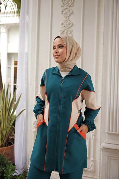 Wovi Women's Hijab Tracksuit Set Bottom Top Set