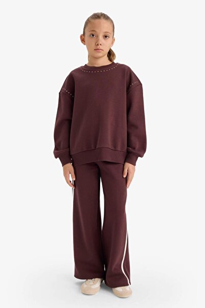 DeFacto Girl's Wide Leg Wide Leg Sweatpants G6277A825Wn