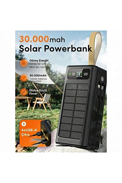 onay aksesuar güneş enerjili powerbank 5 Cihaz Aynı Anda Şarj USB-C& Lingtnin...