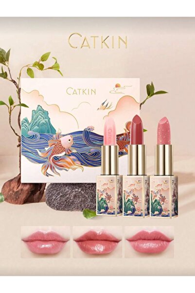 Catkin Moonlight lip balm gift set 3 pcs tinted
