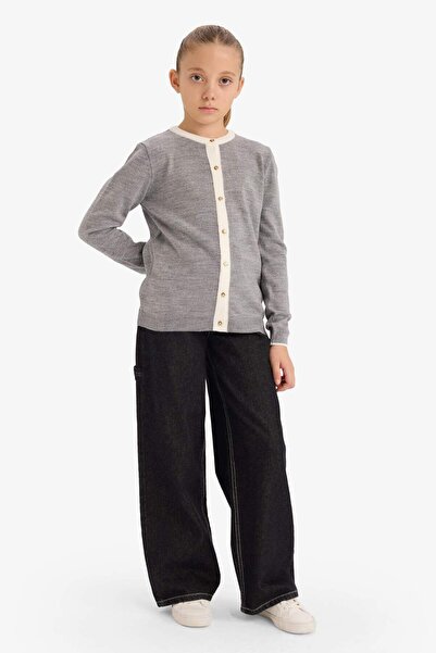 DeFacto Girl's Buttoned Cardigan G5483A825Wn