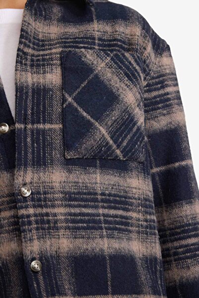 DeFacto Cămașă cu mânecă lungă din flanel cu model în carouri pentru băieți G5285A825CW