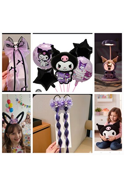 LO ADORO 12 штук набір для дня народження чорно-фіолетовий Kuromi шпилька для...