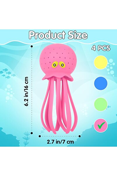 Generic 4-piece Octopus Bath Toys for Toddlers - Water & Pool Toys for Kids