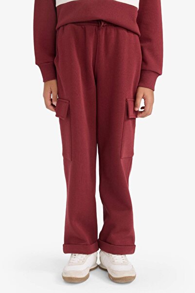 DeFacto Boy's Loose Fit Cargo Pocket Pack Elastic Waist Sweatpants G5372A825Wn