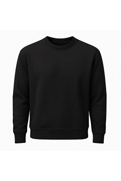 CLASSİCS MEN Hanorac pentru bărbați oversize cu mânecă lungă și gâtul rotund-...