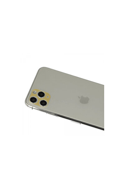 Marsilyan زجاج حماية لعدسة الكاميرا قوس قزح لهاتف آيفون 11 برو ماكس - ذهبي