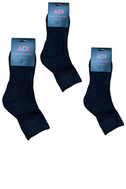 rody's forever Set of 3 pairs of seamless cotton men's sports socks, Dacali, size 40-44, black