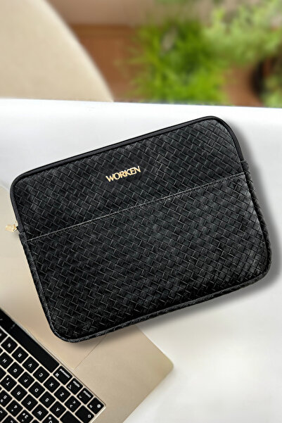 worken 13&14 Inch Tablet Case Nubuck, Waterproof, Shockproof, Zippered, Black