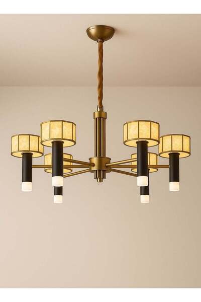 Generic Hanging LED Chandelier with Remote Control and Bluetooth