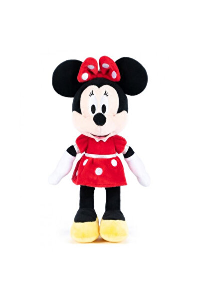 Disney Original Minnie Mouse Plush Toy with Red Dress, 35 cm