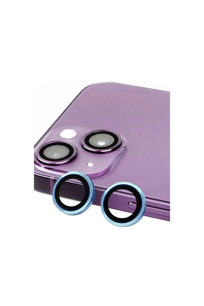 Marsilyan iPhone 14 Plus Raze Metal Camera Lens - Blue