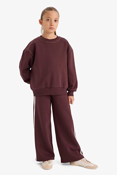 DeFacto Girl's Wide Leg Wide Leg Sweatpants G6277A825Wn