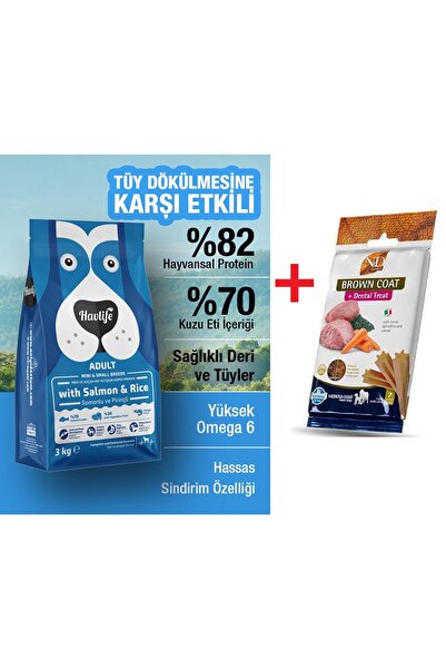 Çakır Pet Shop Yetişkin Somonlu Pirinçli Köpek Maması 3 Kg + Kuzulu ve Yaban ...