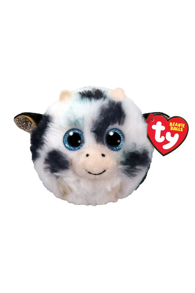 TY PLUS 8CM BEANIE BALLS MOOPHY COW