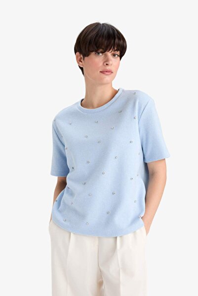 DeFacto Regular Fit Crew Neck Short Sleeve T-Shirt D8719Ax25Wn