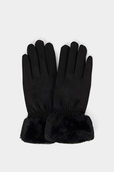 DeFacto R7076Azbk27 Black Women's Gloves
