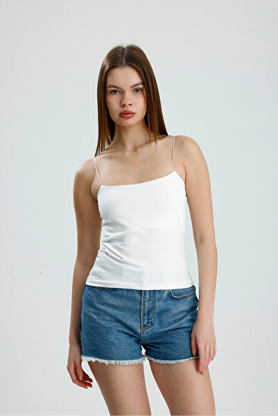 Belinay fashion İp Askılı Atlet Çift Katlı