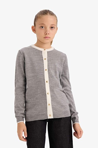 DeFacto Girl's Buttoned Cardigan G5483A825Wn