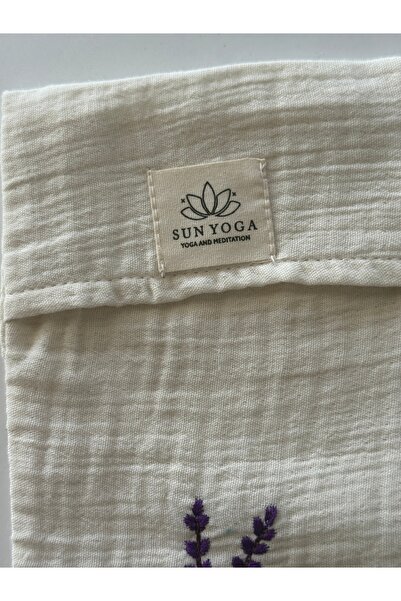 SUNYOGA Lavender Meditation Eye Pillow – Large Size (for Savasana & Sleep) Embroidered