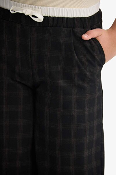 DeFacto Girl's Wide Leg Short Leg Poplin Pants G4687A825Au