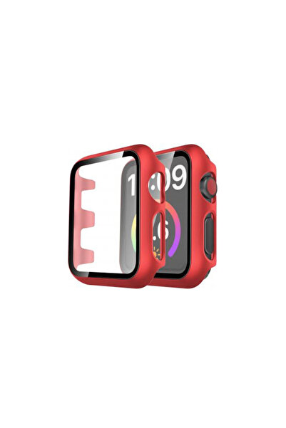 Marsilyan Watch 38mm Glass Case Screen Protector - Red