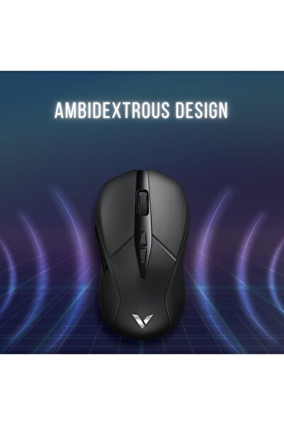 Rapoo V300SE Wireless Gaming Mouse, PixArt 3311, 12000 DPI, 1000Hz, 73g, Black