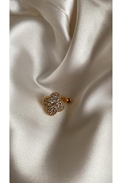 MAROMA ACCESSORİES GOLD YONCA MODEL EAR CUFF - SIKIŞTIRMALI KIKIRDAK KÜPESİ