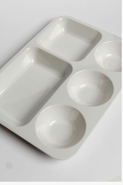 cc bin shihon 5-piece melamine breakfast plate, healthy and break-resistant, 33*28 cm