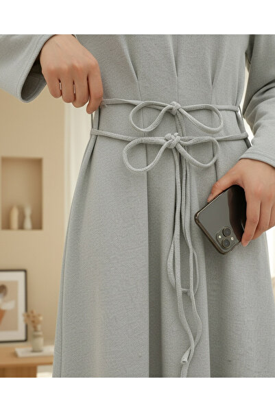 Modamorfo Buy Draped Pairs of Lace-Up Thessaloniki Long Dress -Beige