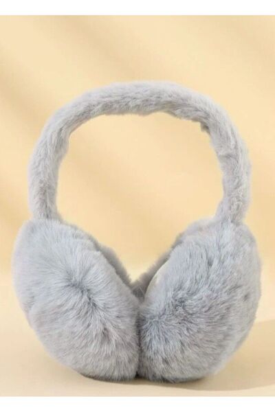 Melodi Scarf Women's Cold Protection Soft Plush Winter Earmuffs Ear Warmer Gray