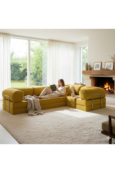 DECHOME 300X200 Kapali Köşe | KOŞE Koltuk | Yıkanabilir | Çok Fonksiyonlu Yer...