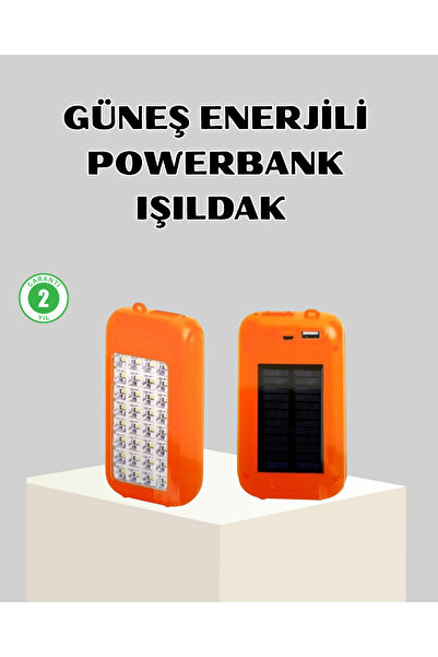 Genel Markalar BUĞZ 10000 mAh Güneş Enerjili Powerbank ve LED Kamp Lambası