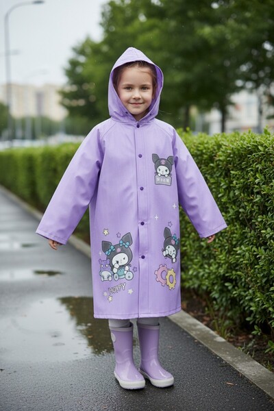 VANCKEY EVA tkanina Sa kapuljačom Sa deznom Dječji kišni mantil sa kopčama be...