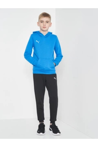 Puma Team GOAL 23 Casuals Hoody Jr 65671102 110-116 cm Electric Blue Lemonade