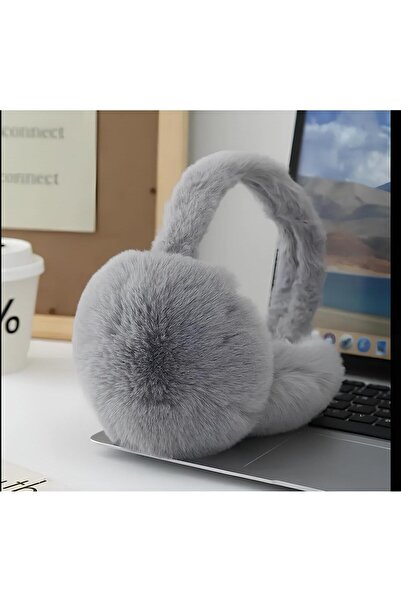 Melodi Scarf Women's Cold Protection Soft Plush Winter Earmuffs Ear Warmer Gray