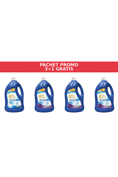 Schiuma di Marsiglia PROMO PACKAGE 3+1 – BUCATO FRESCHEZZA & LAVENDER – 4 x 5L