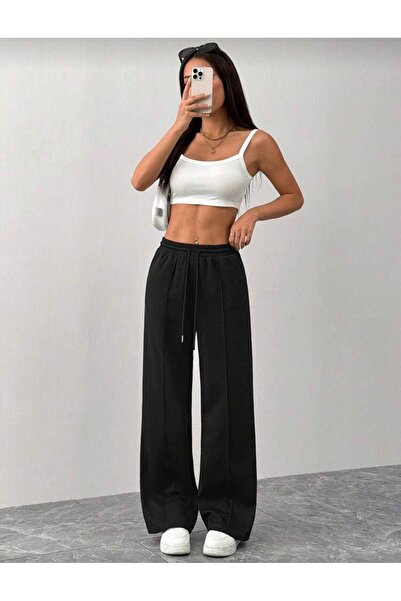 LACKH Sweatpants with Wide Legs Comfortable Wear Cimali