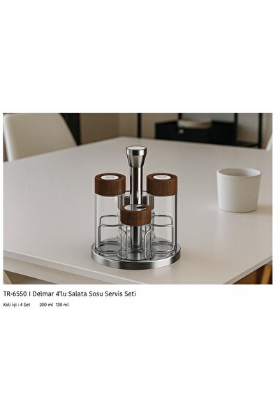 AROW Çırağan Home Axel 4‘Lü Yağlık & Sirkelik Seti