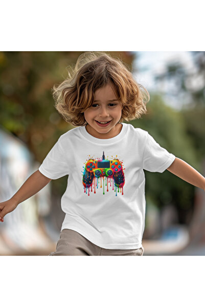 matelio Kids Gamepad Neon T-shirt