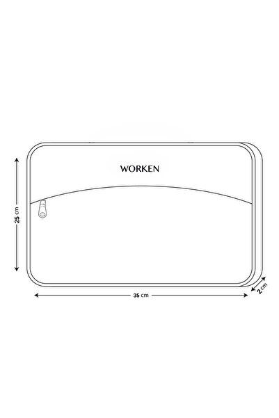 worken 13/14 Inch Tablet Case Nubuck, Waterproof, Shockproof, Zippered, Black