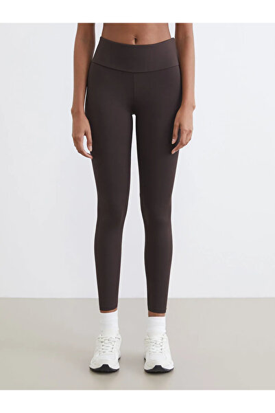 LC Waikiki KOOR SPORT Kahverengi Yüksek Bel Toparlayıcı Kadın Spor Tayt